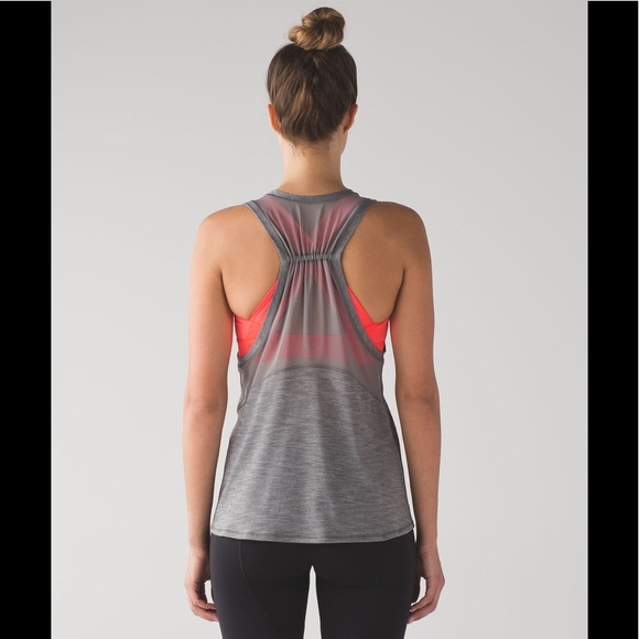 Lululemon Work the Circuit heathered grey tank - Picture 3 of 7